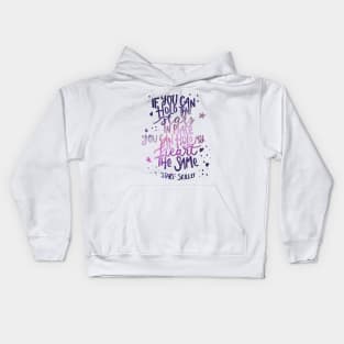 If you can hold the stars // Galaxy Song Lyric art Kids Hoodie